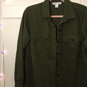 Army green military shirt